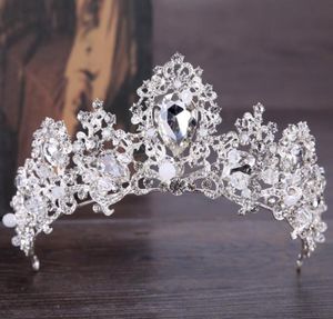 Nieuwe diamant diamanten kroon Zilver Handgemaakte hoofddeksels hoepel bruidsjurk bruidsversieringen2337650
