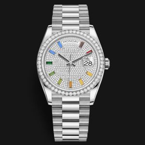 Nouveau Diamant Double Calendrier Hommes Montres Étanches Horloge À Quartz En Acier Inoxydable Montres Cool Hommes Montre Belle Mâle Gift261j