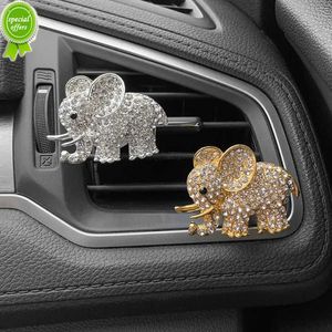 Nouveau Diamant Éléphant Désodorisant Aroma Auto Vent Outlet Clip Parfum Cologne Aromathérapie Parfum Décor Bling Accessoires De Voiture