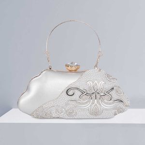 Nouveau sens de conception de sacs à dîner pour le diamant pour petit groupe Cheongsam Party Matching Robe Handbag 240403