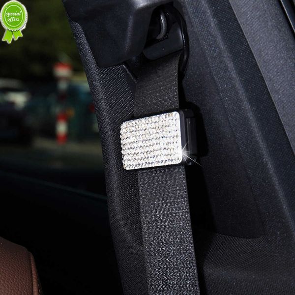 Neue Diamant Strass Auto Sitz Gürtel Clip Einstellbare Sicherheitsgurte Stopper Schnalle Fahrzeug Sicherheit Gürtel Klemme Universal Auto Zubehör