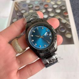New Diamond Watch Mens mécanique High-Quality Watch Luxury 41mm Cadran toute la montre Sapphire Sapphire Watch Automatic Business Soumise sous l'image réelle