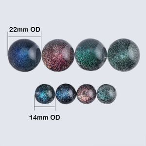 Nouveau Dichro Verre Terp Perles 14mm 22mm Boules De Billes De Verre Solide Pour Terp Slurpers Quartz Banger Nails Verre Bongs D'eau Dab Rigs