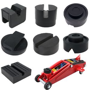 Verschillende soorten autolift krikstandaard rubberen pads zwart rubberen gleufvloer jack pad frame railadapter universeel