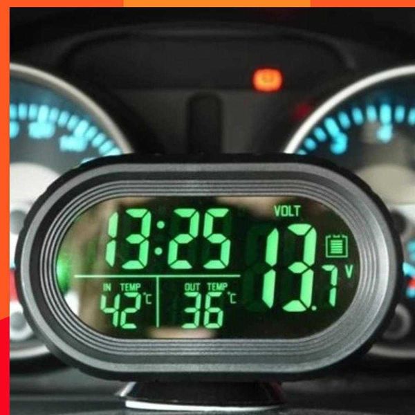Nuevo termómetro de automóvil digital termómetro Automóvil LED LED ILEMBRE TEVIMITOR DE VOLTMETER DE VOLTMETER