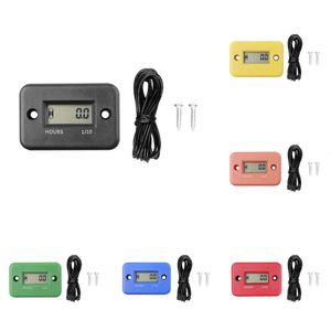 Nieuwe LCD -display van digitale uur meter voor fietsmotorfiets ATV Snowmobile Marine Boat Ski Dirt Gas Motor Timer Accessoires