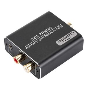 Nieuwe digitale naar analoge audioconverter digitale vezel coaxiale audio links rechter kanaalomvormer 3,5 mm