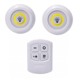Lumière LED sous-meuble à intensité variable, avec télécommande, à piles, pour placards, garde-robe, éclairage de salle de bains, D2.0, nouvelle collection