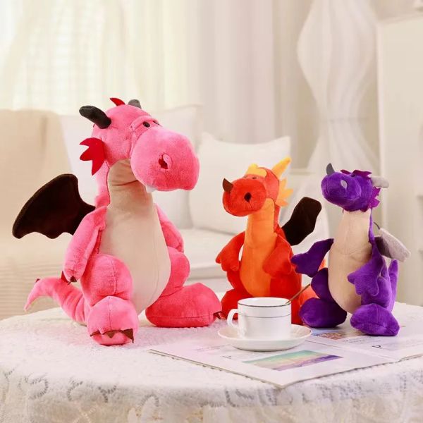 Nouveau dinosaur en peluche jouet original série d'intimidateur dragon peluche poupée double tête dragon dragon poupée enfant cadeau d'anniversaire en gros