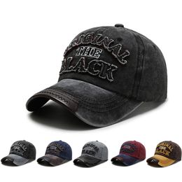 Nouvelle Casquette de Baseball en détresse hommes visière incurvée Snapback chapeau pour femmes Casquette Femme lettre broderie Gorras os Masculino J1225