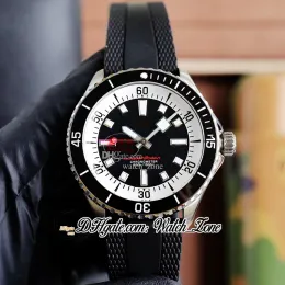 Nieuwe Dive Superocean 44 A17376211B1S1 Automatisch herenhorloge Zwarte wijzerplaat Witte binnenste keramische bezel Stalen kast Rubberen band Herenhorloges Watchzone C145c9