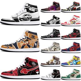 Nuevos zapatos clásicos diy personalizados, zapatos deportivos de baloncesto 1s para hombres y mujeres, zapatillas antideslizantes de anime versátiles con figuras personalizadas 377920