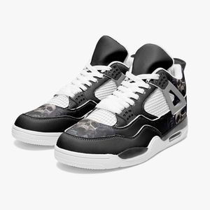 Nuevos zapatos de baloncesto personalizados de bricolaje para hombres y mujeres Domineering Black Skeleton Entrenadores al aire libre 36-46