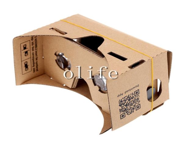 NUEVO DIY Google Cardboard VR Teléfono Realidad virtual 3D Visualización para iPhone 6 6s más Samsung S6 Edge S5 Nexus 6 Android2772169