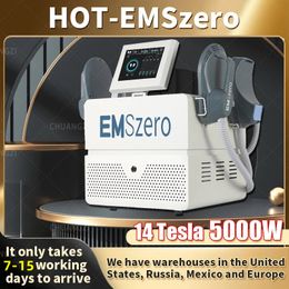 NIEUW DLS-EMSLIM RF 12 TESLA BESTEUREN Butt Lift Machine Emszero Muscle Stimulator Body vormgevende massageapparatuur 2/4/5 handgrepen EMS RF overzeese magazijn