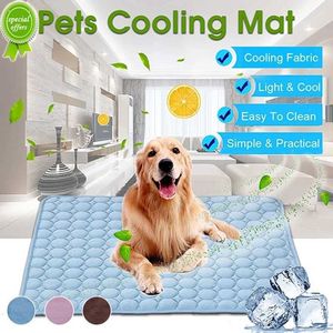 New Dog Mat Cooling Summer Pad Mat For Dogs Cat Blanket Sofa Breathable Pet Dog Bed Summer Washable For Small Medium Large Dogs Car