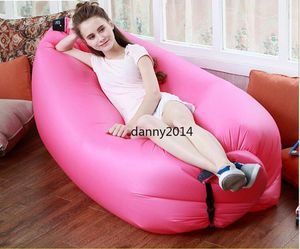 nouvelle impression Lounge Sleep Bag Lazy Gonflable Beanbag Canapé Chaise Coussin En Plein Air portable voyage Bean sac randonnée Camping sacs en gros