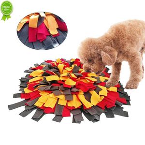 Nouveau chien reniflant tapis d'entraînement couverture lavable ronde jouets éducatifs pour animaux de compagnie entraînement au Stress soulager le nez tapis chien Train jouet