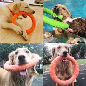 NEW Dog Toys for Big Dogs EVA Interactive Training Ring Puller Resistant for Dogs Pet Flying Discs Bite Ring Toy for Sma