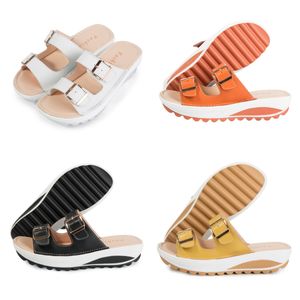 Sandales décontractées à double boutonnage pour femmes, pour la maison et l'extérieur, version coréenne, chaussures décontractées, mignonnes, GAI 2024, nouvelle collection