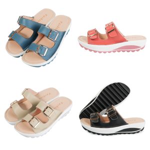 Nouvelles sandales décontractées à double boutonnage pour femmes pour la maison et l'extérieur, chaussures de sport version coréenne GAI 2024 mignonnes colorées taille 35-42