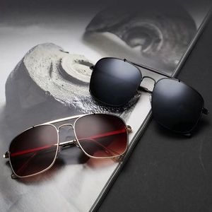 Nouveau double pont lunettes de soleil pour hommes 56mm concepteur femmes UV400 lunettes de soleil classique carré cadre en métal lunettes s1 avec étui Box3112