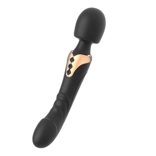 Nuevo dispositivo de masturbación femenina con varilla vibratoria de doble cabeza que bombea e inserta productos de masaje para coquetear para hombres y mujeres 231129
