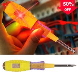 Nouveau stylo testeur de tension à double tête AC crayon de test d'induction sans contact voltmètre détecteur de puissance indicateur de tournevis électrique