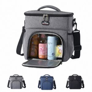 Nieuwe Dubbele Grote Capaciteit Tote Lunch Tas Draagbare Kantoor Picknick Fruit Drinken Lunchbox Opbergtas Schouder Koeler Lunch tas F7FL #