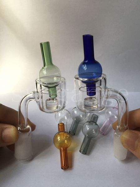 Tubo doble XXL Reactor de núcleo térmico Clavo Banger de cuarzo con tapa de carburador de burbuja de cuarzo 10 14 18 mm herramienta DAB tubería de agua para venta de plataformas petrolíferas