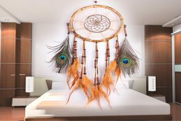 Nieuwe Dreamcatcher Wind Chimes With Feather Dream Catcher Wall Hanging Decoration Hanger Home Decor Ornament Gift1177044