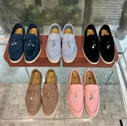 10a zapatos de vestir de alta calidad loro amuletos de verano caminata mocasins mujeres diseñador de piana loafer hombres oficina viajar zapato casual de cuero de cuero vintage sandalias tamaño 32-46