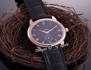 Nouveau Drive Prestige Small Seconds 46145001 Automatic Mens Watch Rose Gold Black Diad Roma Mark Watches Black Leather Hiwatch H047157316