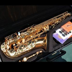 Neues Drop-E-Profi-Altsaxophon Original 992 Eins-zu-Eins-Modell-Upgrade-Doppelrippen-Saxophoninstrument mit professionellem Klang