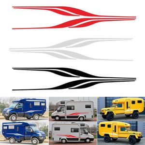 New Dropshipping Car Home Stripes Graphics Vinyl Decals Stickers For Car Caravan Trailer Camper Van Waterproof Sun-resistant Shippin