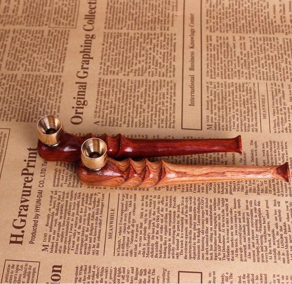 Nueva onda de doble uso pulida a mano rama de ácido rojo Huanghua pipa de pera boquilla para tabaco madera maciza tallo de tabaco seco herramienta para tabaco