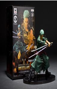 NIEUW DXF One Piece The Straw Hat Pirates Roronoa Zoro Santoryu 12cm PVC Gift voor kinderen4322966