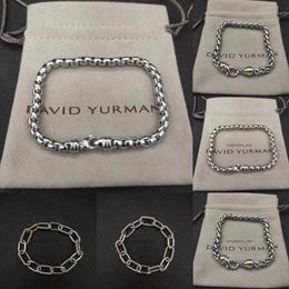 Nieuwe DY Circle link Chain Charm designer Armband voor Vrouwen Cubaanse Kettingen diamanten Mode Retro Luxe Feest Verjaardag Sieraden Cadeau Populair in Europa en Amerika 1415