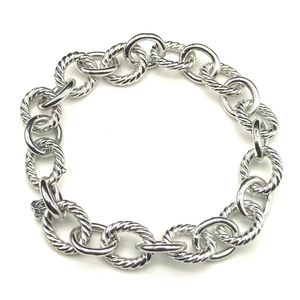 Nouveau Dy Circle Link Chain Charm Designer Bracelet pour femmes Chaînes cubaines Diamants Fashion Retro Luxury Party Bijoux Bijoux Populaire en Europe et Amérique2024