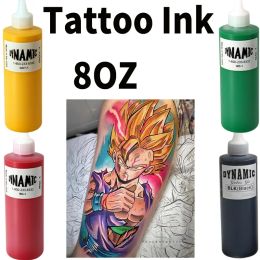 Nouvelle dynamique professionnel noire tatouage pigment diy tatouage pigment pratication de tatouage tatouage gel art corporel pigment 8oz blk