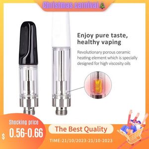 Nieuwe E-vloeistof 0,5 ml / 1,0 ml lege vape-verstuiver D8 D9 D10 olieverdamper Vape-kits E-sigaret tank Pod-damp Grote wegwerpvape Groothandel keramische spoel vape-cartridge