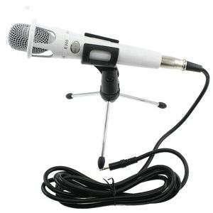 Nieuwe E300 condensor handheld microfoon XLR professionele grote diafragm microfoon met stand voor computerstudio vocale opname karaoke karaoke karaoke