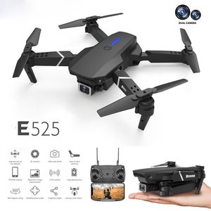 Nouveau drone E525 4k HD double objectif mini drone WiFi 1080p transmission en temps réel FPV drone double caméras pliable RC quadrirotor cadeau jouet