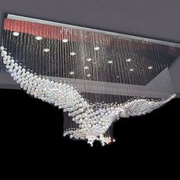 Nieuwe Eagles Design Luxury plafondlamp Modern Crystal Kroonluchter licht lustres Hall Cristal Lamp Home Lighting