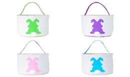 NOUVEAU PASSE BUNNY OEORS BATAINE Mélange Couleur de couleur Panier de Pâques Panier de Pâques Sacs d'oreilles pour les enfants Carton de godet cadeau Rabbit Carring Eggs B3054669