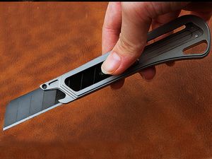 Nieuwe EDC Pocket Knife SK Steel Black Blade TC4 Titanium Alloy Handle Outdoor Utility Knives K1610