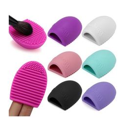 Nieuwe ei schoonmaak handschoen make-up wassen borstel scrubber bord cosmetische borstelegg cosmetische borstel ei borstel clean tool dropshipping gratis verzending