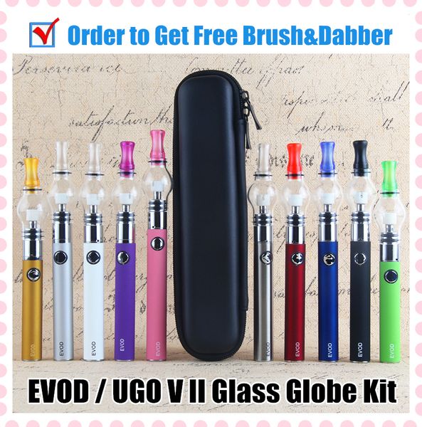 Cigarette électronique EVOD stylo vaporisateur de cire Kits de démarrage UGO V II herbe sèche