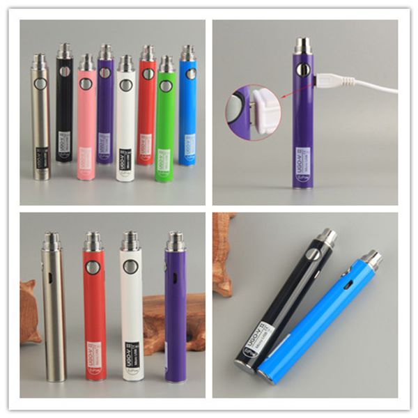 Cigarette électrique eVod Vaporisateur Passe par le stylo électrique Vapeur UGO V II 510 Pile filaire + Micro câble USB