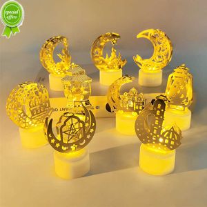 New Eid Mubarak Candle Led Lights Ramadan Decoration For Home 2023 Islamic Muslim Party Decor Ramadan Eid Al-Fitr Ornaments Gift